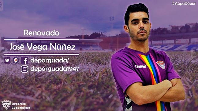 José Vega seguirá defendiendo la camiseta del C.D. Guadalajara