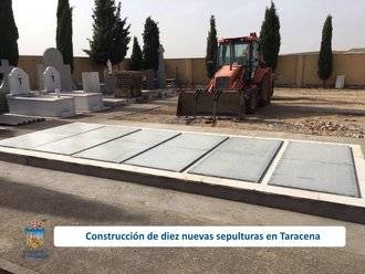 El cementerio de Taracena ya tiene diez nuevas sepulturas