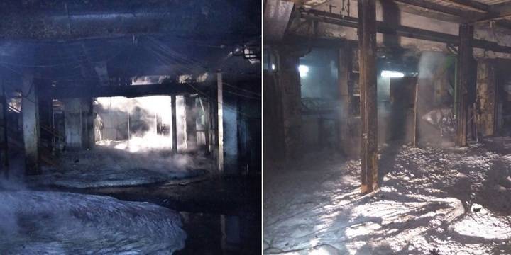 Una fuga de vidrio fundido provoca un incendio en una fábrica de Azuqueca