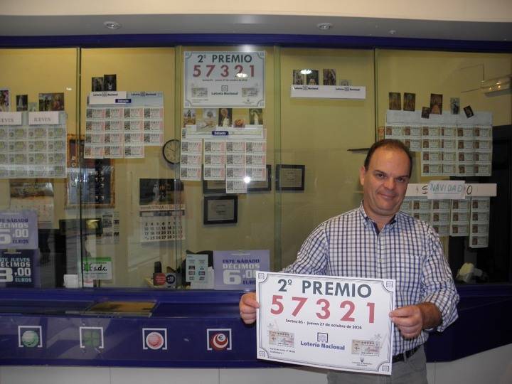 Más suerte vendida en Guadalajara: Un segundo premio de la Lotería Nacional del jueves