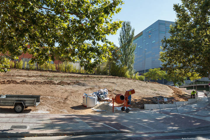 Guadalajara recupera un resto urbano situado en una de las entradas a Aguas Vivas