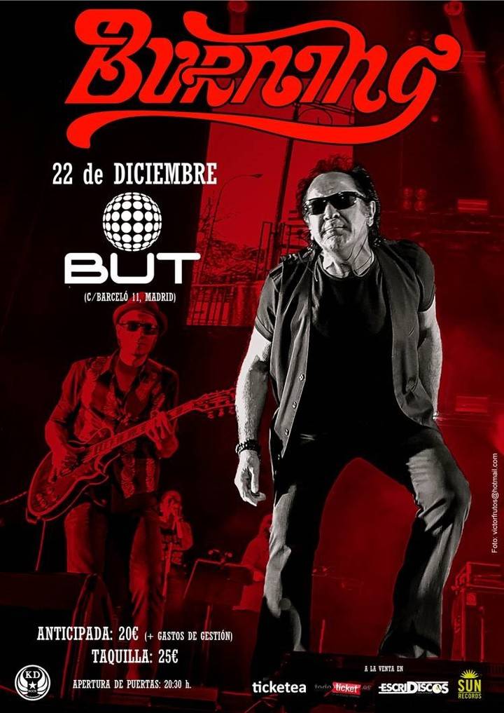 El próximo 22 de diciembre el veterano grupo BURNING despedirá en Madrid su gira