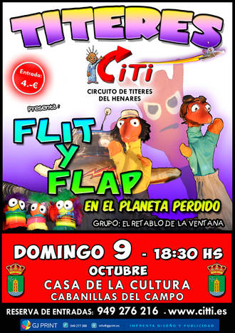 Este domingo, títeres infantiles en la Casa de la Cultura de Cabanillas