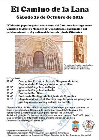 Cuarta marcha por el Camino de la Lana a su paso por Cifuentes