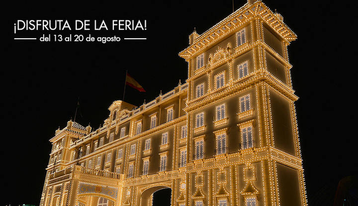 Dos millones bombillas LED marcan el inicio de la Feria de Málaga