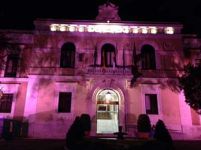 La fachada de la Diputación lucirá de rosa en apoyo y solidaridad con la lucha contra el cáncer de mama