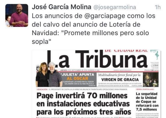 A Page no le creen ni sus socios de Podemos: 'Promete millones pero solo sopla'