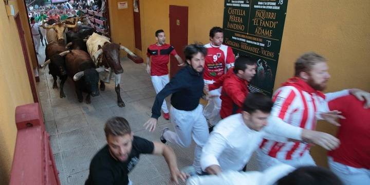 El primer encierro de las Ferias y Fiestas de Guadalajara, limpio y sin incidencias