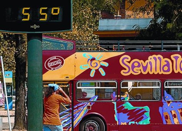 Lo nunca visto: récord histórico de calor en Sevilla este mes de septiembre, 44,6ºC