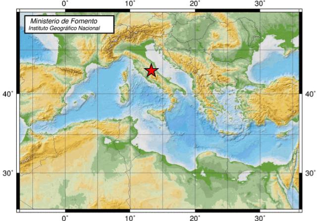 Un terremoto de 6,2 grados sacude el centro de Italia