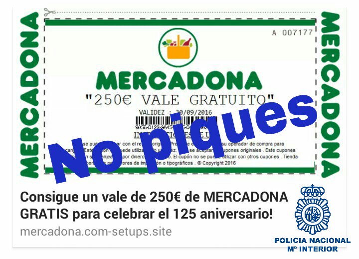 La Policía alerta de nuevos fraudes relacionados con Mercadona y Zara