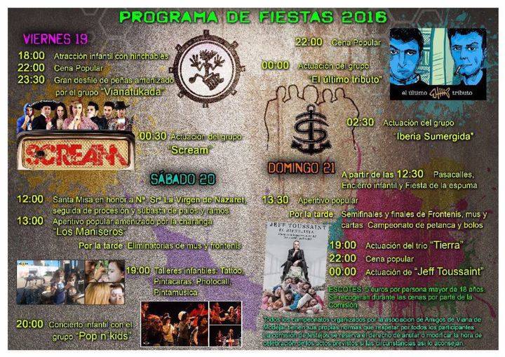 Tributo a El Barrio y El Último de la Fila en las fiestas de Azañón y Viana de Mondéjar