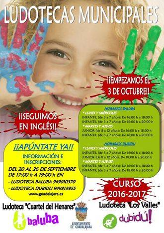 Guadalajara pone nuevamente en marcha sus ludotecas en inglés para niños de entre 3 y 12 años