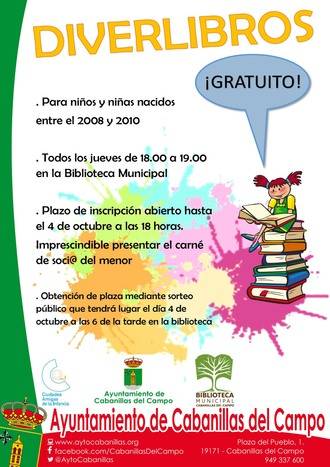 La Biblioteca de Cabanillas lanza Diverlibros, nuevo programa de animación a la lectura