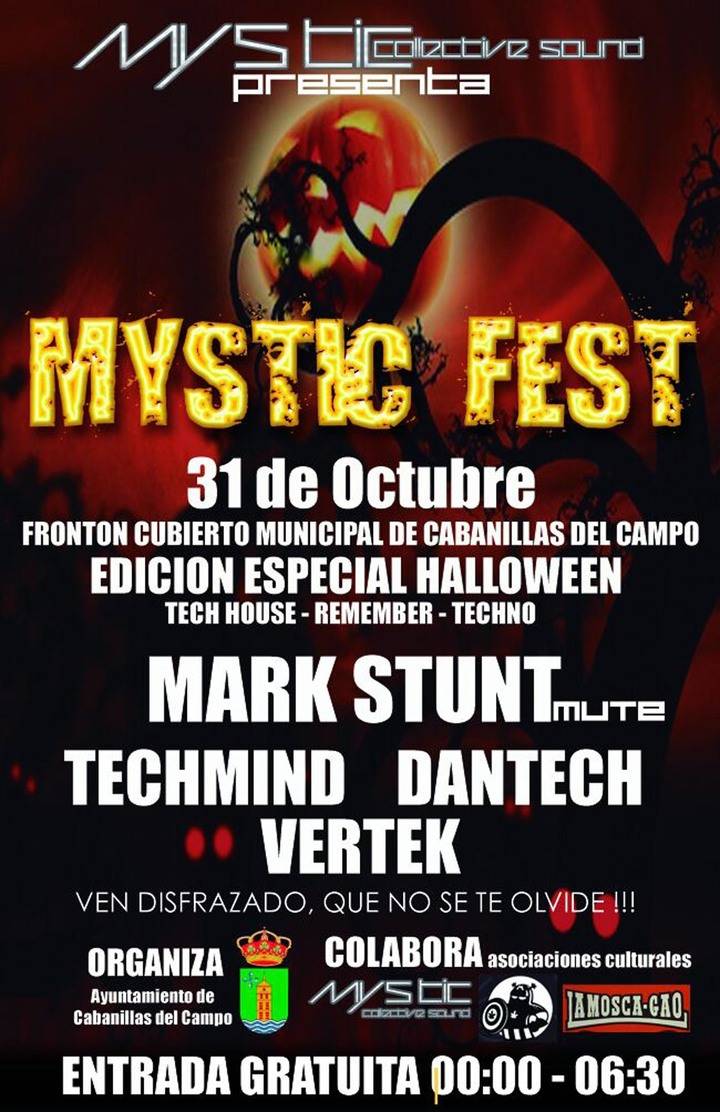 El techno llenará la Noche de Difuntos en Cabanillas con la celebración del primer “Mystic Fest”