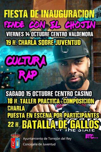 El Chojin, protagonista en la inauguración de dos centros juveniles en Torrejón del Rey