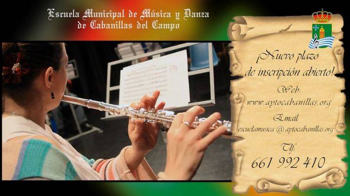 Abierta la inscripción para nuevos alumnos en la Escuela Municipal de Música y Danza de Cabanillas