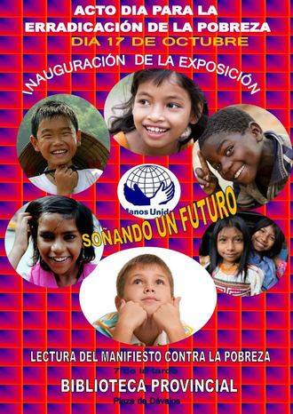 Manos Unidas inaugurará en Dávalos una exposición para la erradicación de la pobreza