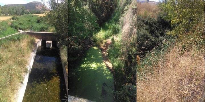 El Ayuntamiento de Matillas alerta del lamentable estado de suciedad y malos olores del canal que atraviesa el pueblo