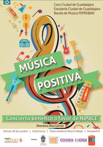 El teatro Buero Vallejo acogerá el 28 de octubre el concierto benéfico ‘Música Positiva’ a favor de Nipace