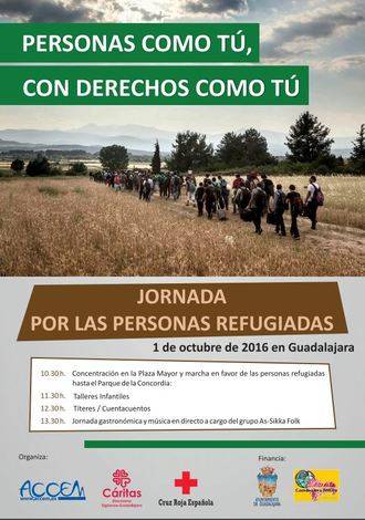 Cruz Roja, Accem y Cáritas participan en Guadalajara en la Jornada por las Personas Refugiadas