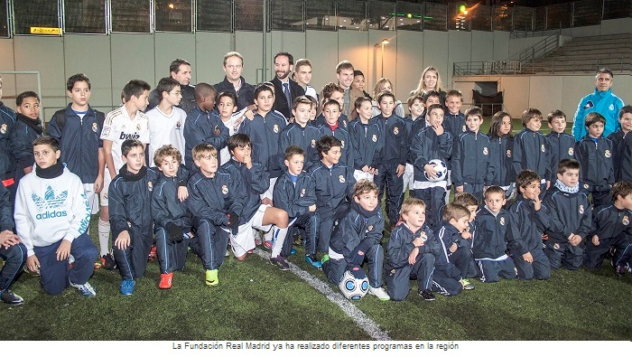 La Fundación Real Madrid ya ha realizado diferentes programas en la región