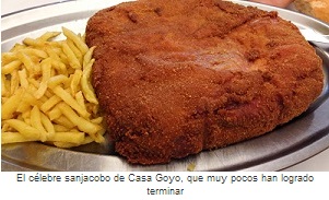 Foto 4.El celebre sanjacobo de Casa Goyo. Foto 4.El celebre sanjacobo de Casa Goyo.